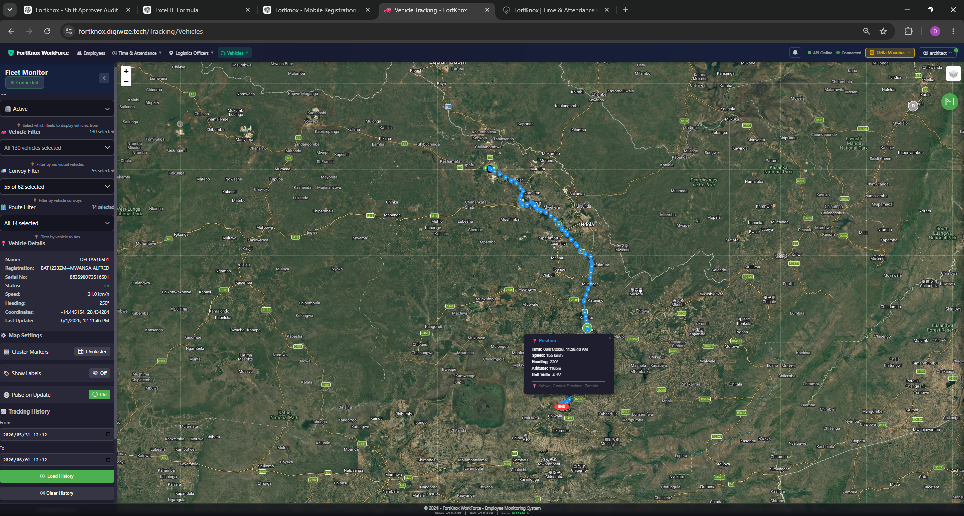 Live Vehicle Tracking